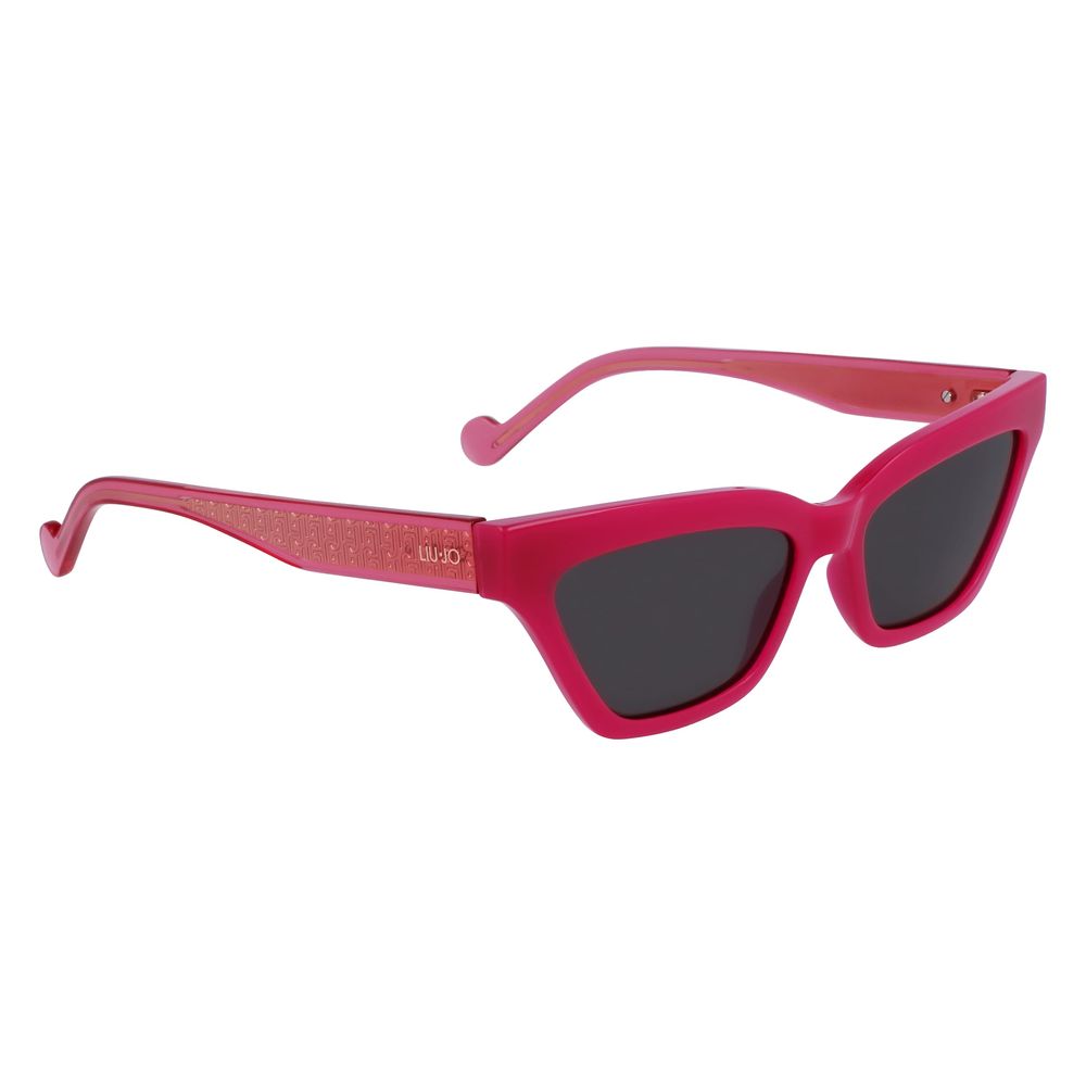 Liu Jo Women’s Sunglasses – Pink Injected Frame, Multicolour Lenses