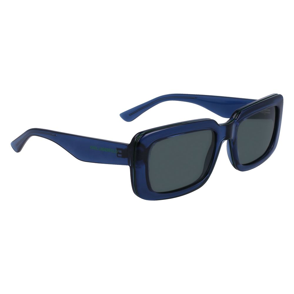 Karl Lagerfeld Unisex Sunglasses – Blue Injected Frame