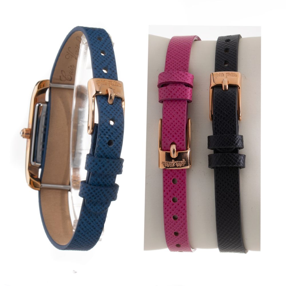 Folli Follie Women’s Watch, Analog White Dial, Multicolored Leather Strap