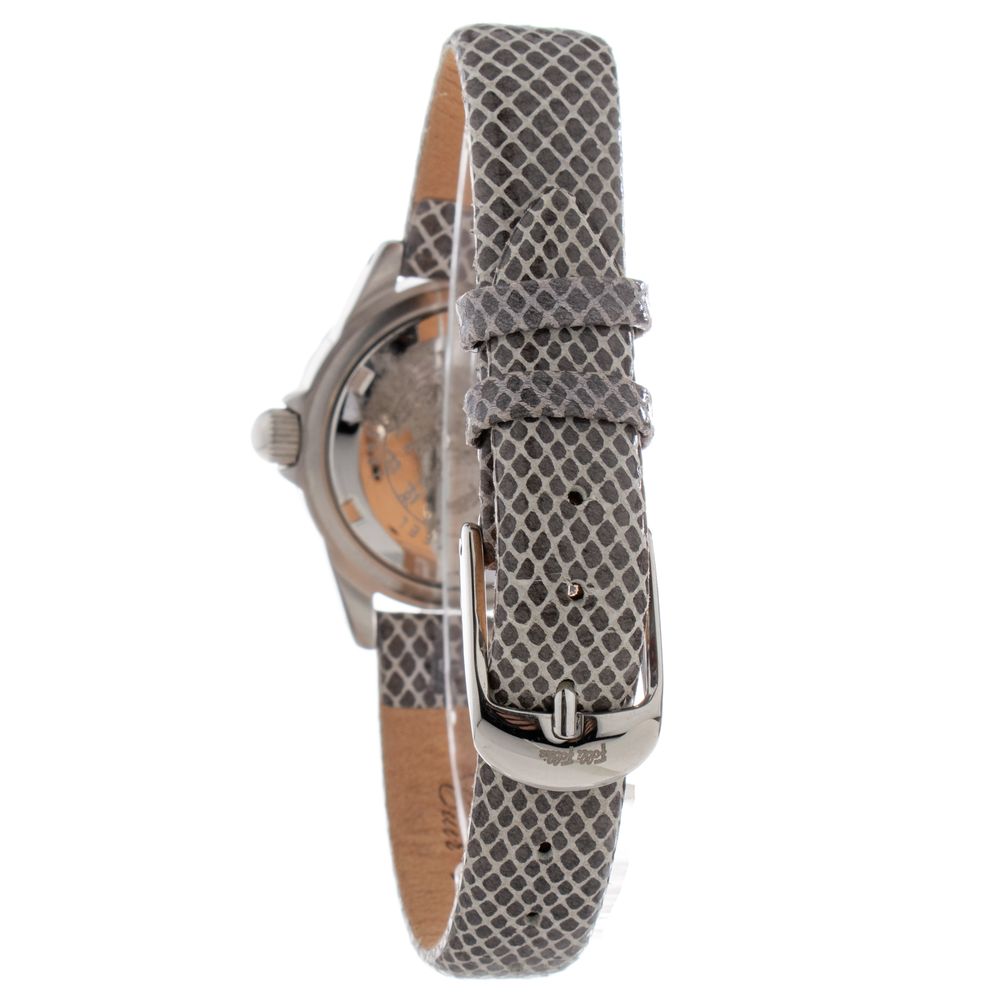 Folli Follie Women's Watch, White Dial, Grey Leather Strap