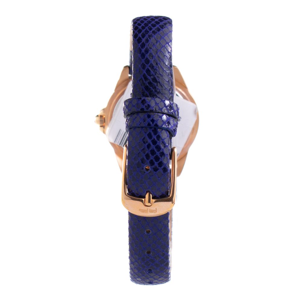 Folli Follie Women’s Watch, Silver Dial, Blue Leather Strap