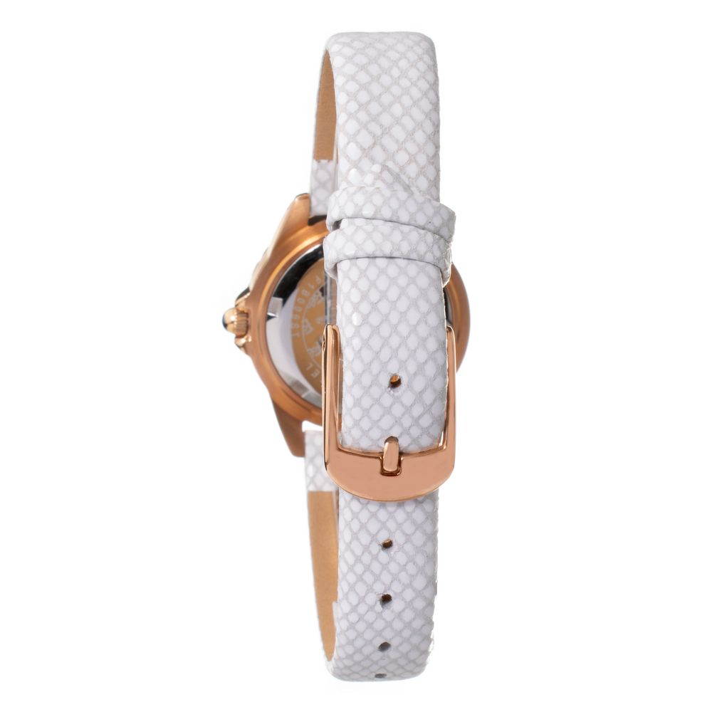 Folli Follie Women’s Watch, Grey Dial, White Leather Strap