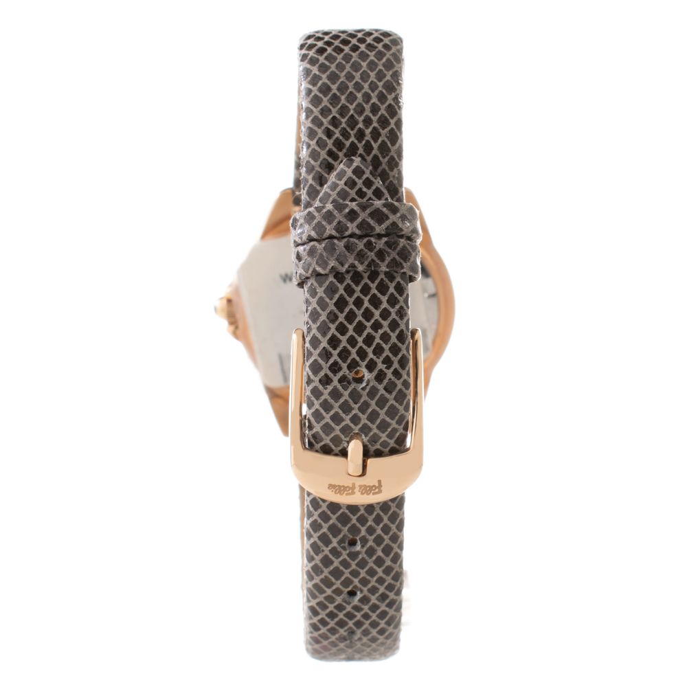 Folli Follie Women’s Watch, Grey Dial, Grey Leather Strap