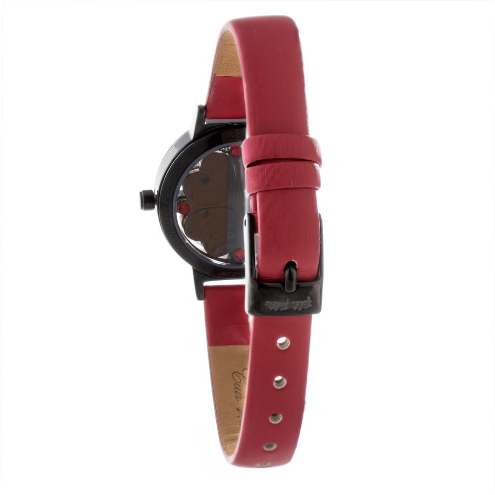 Folli Follie Women’s Watch, Red Dial, Red Leather Strap