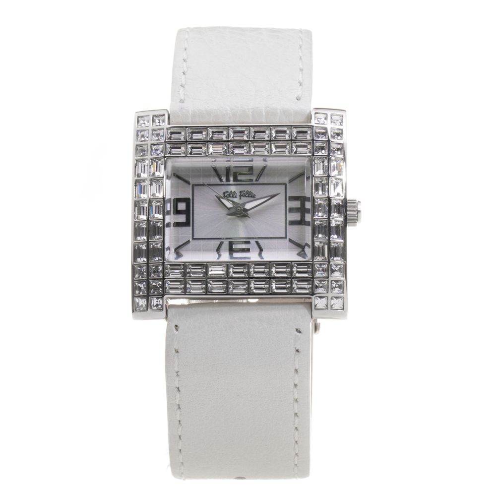 Folli Follie Women’s Watch, Grey Dial, Grey Leather Strap