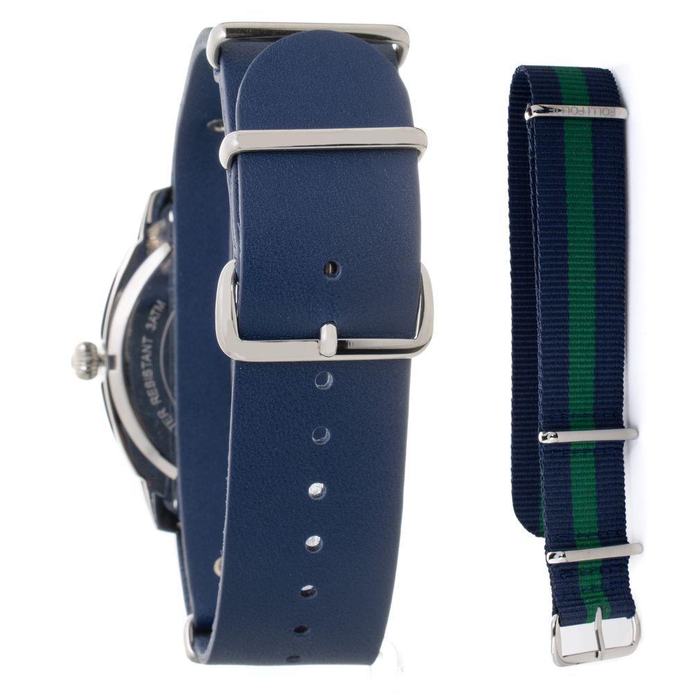 Folli Follie Women’s Watch, Blue Dial, Blue Leather Strap