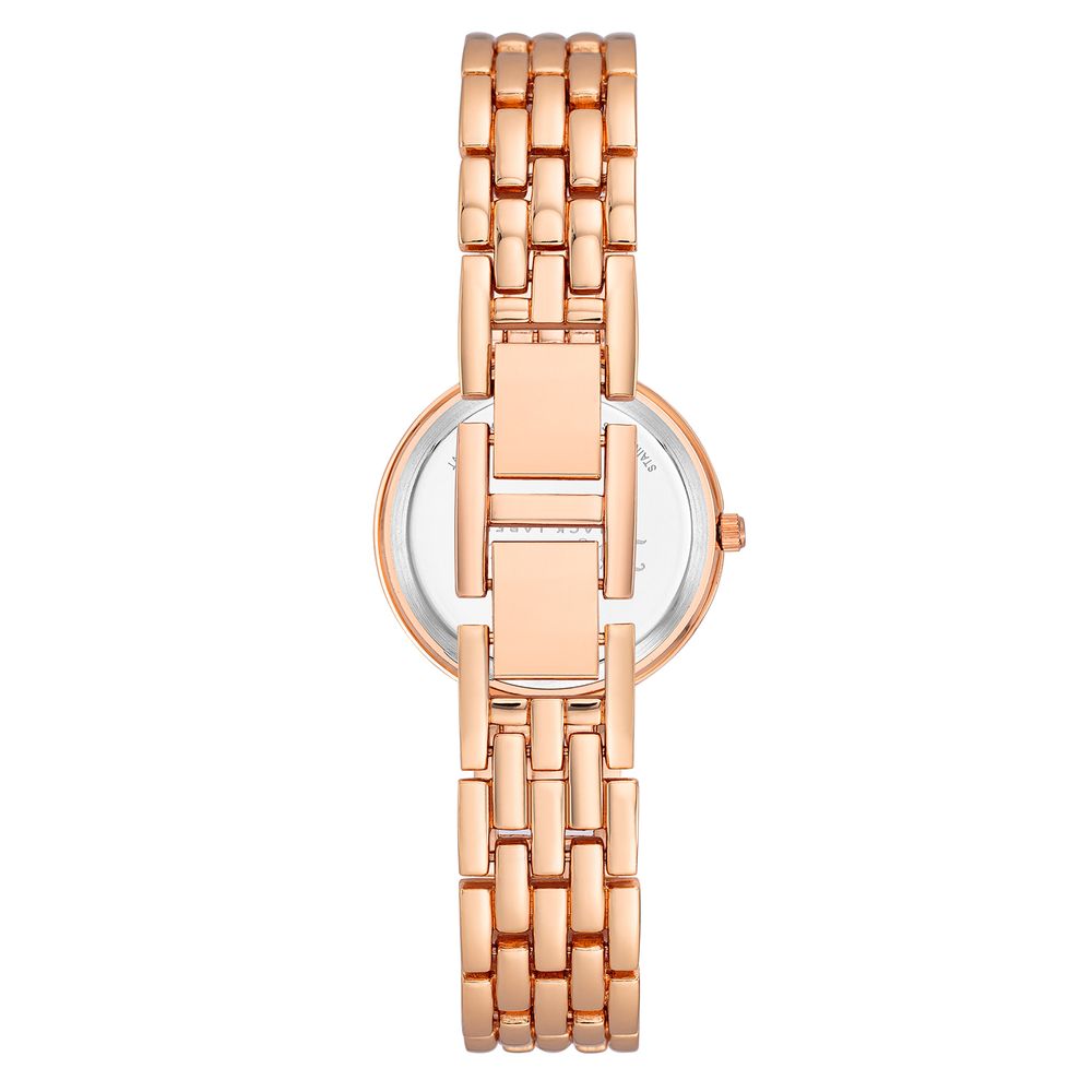 Juicy Couture Women’s Watch, Multicolored Dial, Pink Metal Bracelet