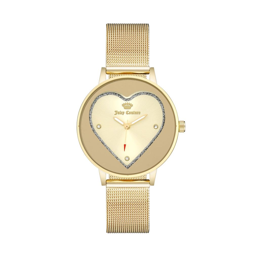 Juicy Couture Women's Watch, Elegant Beige Dial, Gold Stainless Steel Strap