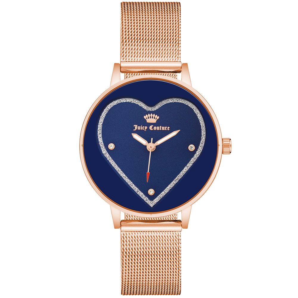 Juicy Couture Women’s Watch, Blue Dial, Pink Stainless Steel Strap