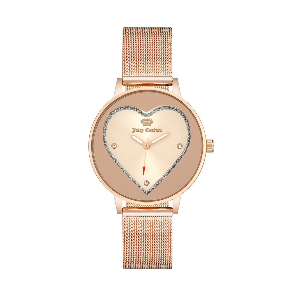 Juicy Couture Women’s Watch, Pink Dial, Stainless Steel Bracelet