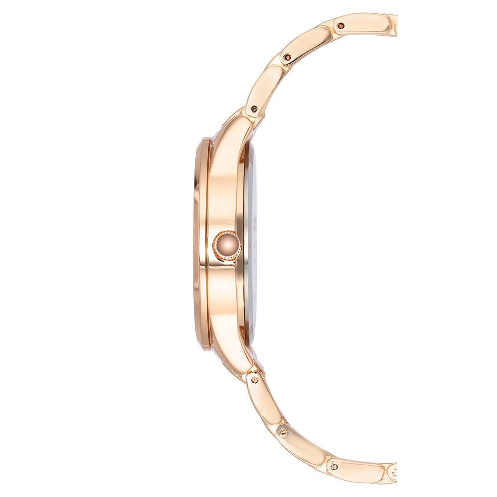 Juicy Couture Women’s Watch, Pink Metal Case, Silver Dial