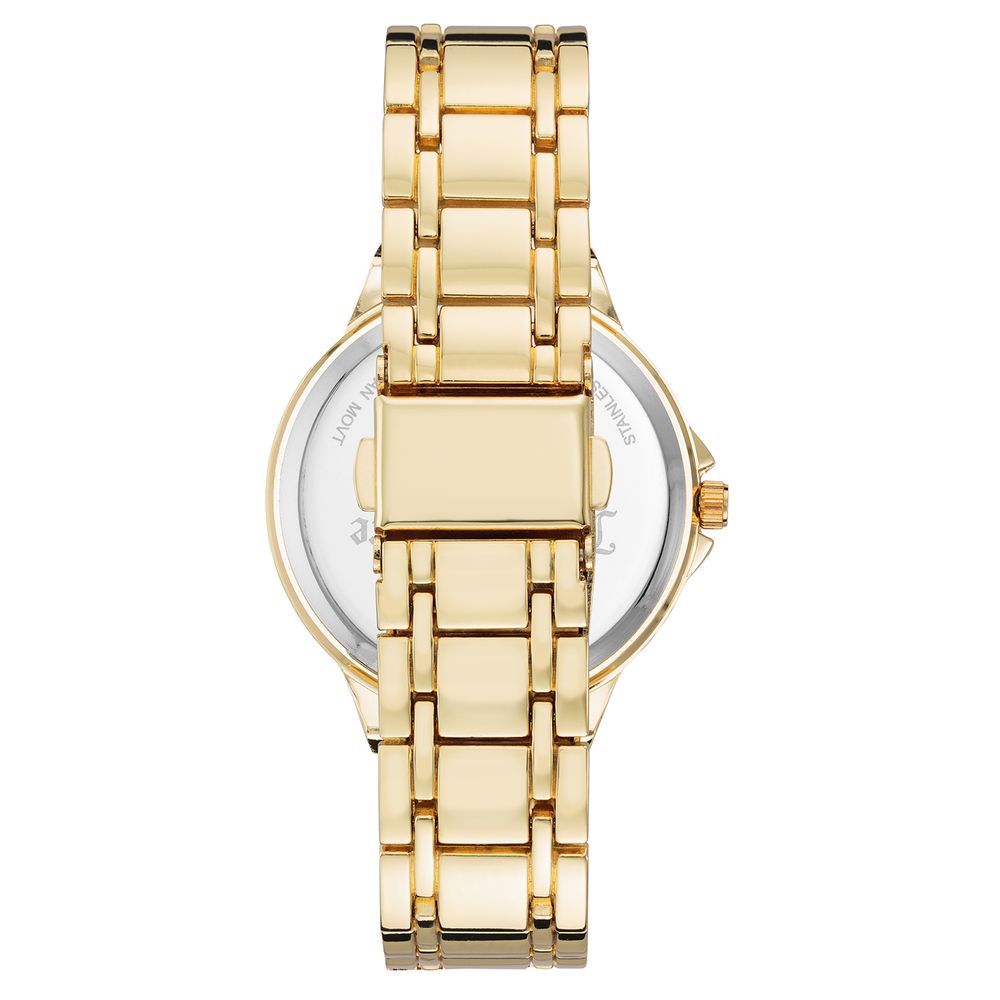 Juicy Couture Women’s Watch, Elegant Black Dial, Golden Metal Bracelet
