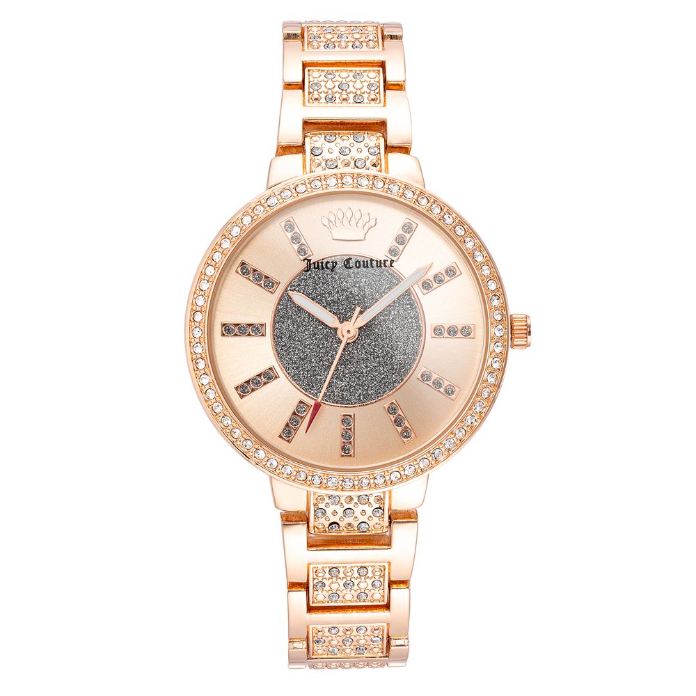 Juicy Couture Women’s Watch, Pink Dial, Metal Strap