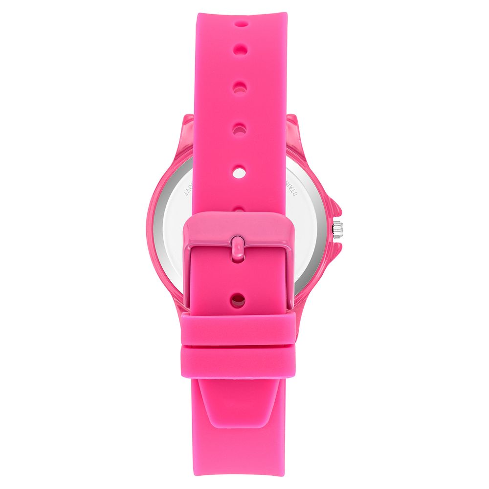 Juicy Couture Women’s Watch, Pink Dial, Silicone Strap