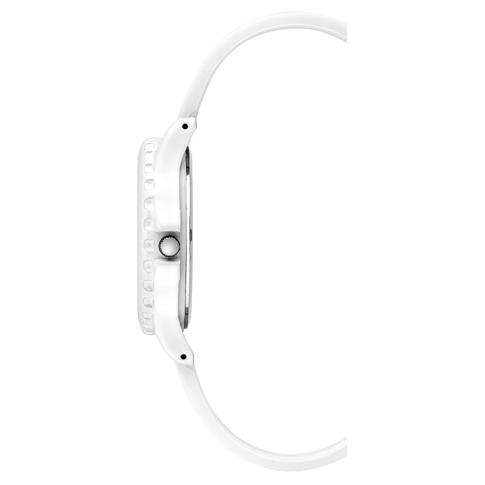 Juicy Couture Women’s Watch, Elegant White Dial, Silicone Strap