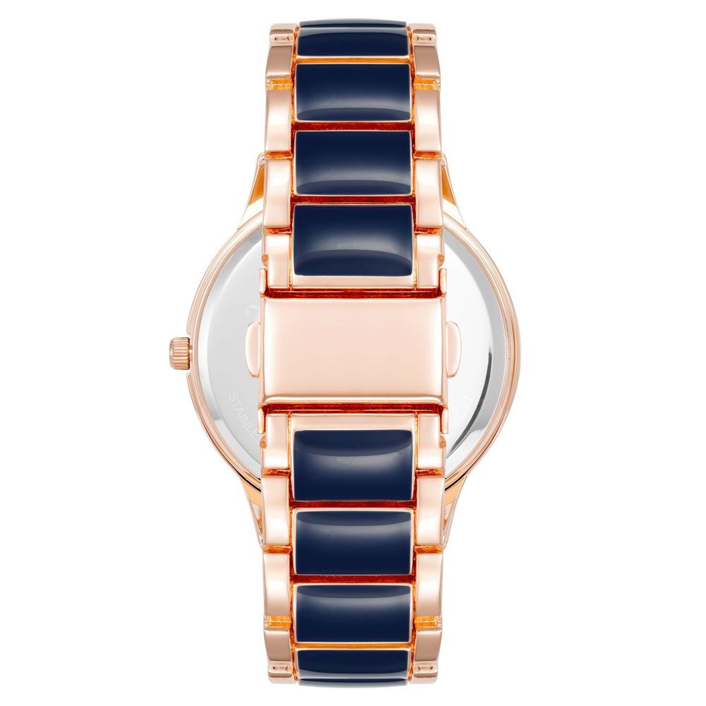 Juicy Couture Women’s Watch, Sparkling Blue Dial, Pink Metal Bracelet