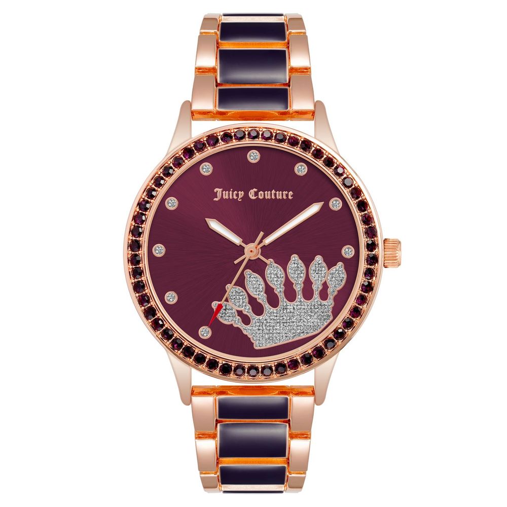 Juicy Couture Women’s Watch, Multicoloured Bracelet, Lilac Dial