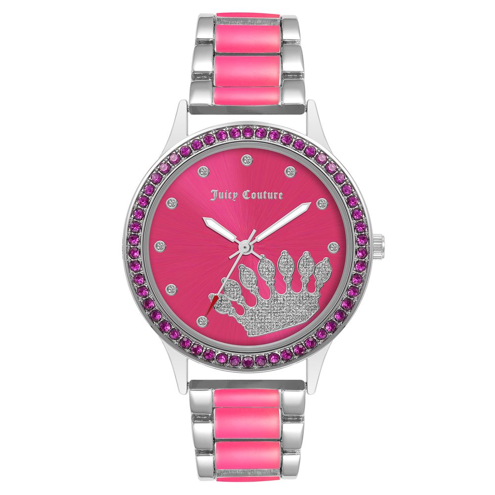 Juicy Couture Women’s Watch, Multicolored Bracelet, Pink Dial