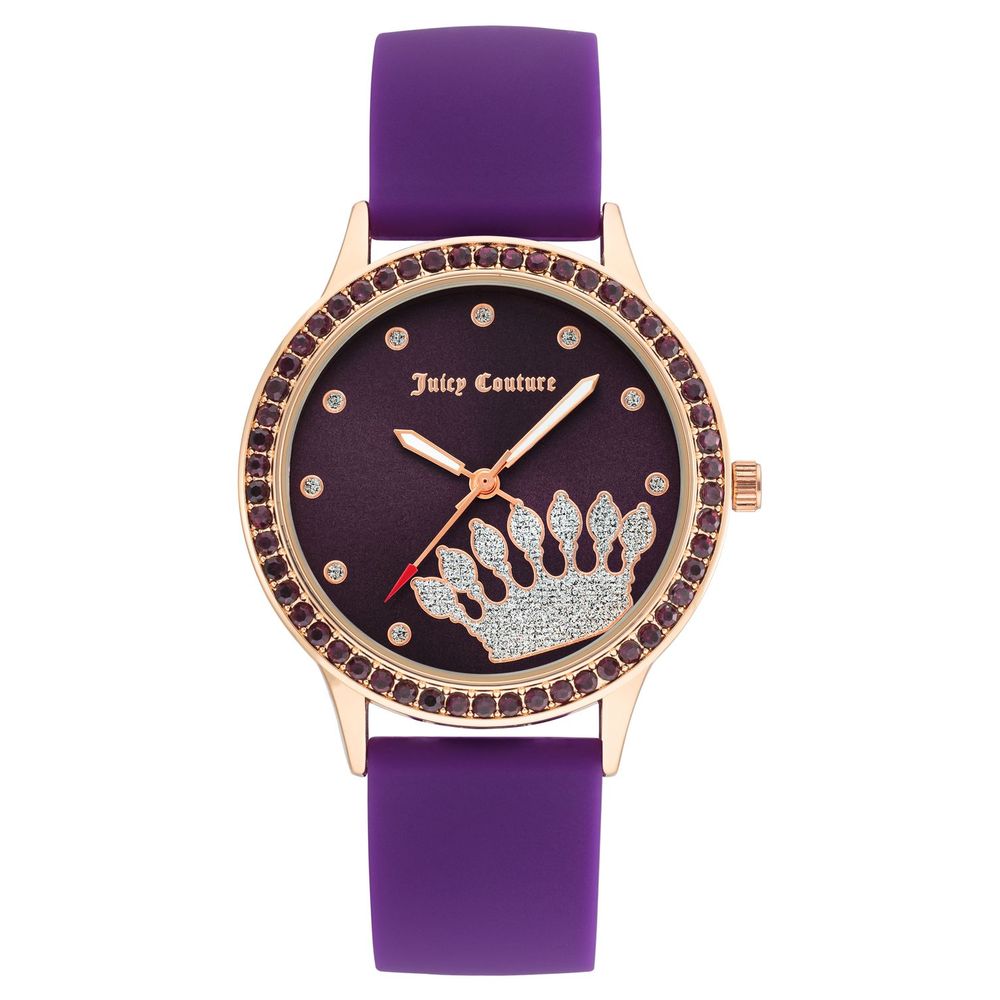 Juicy Couture Women’s Watch, Lilac Dial, Lilac Silicone Strap