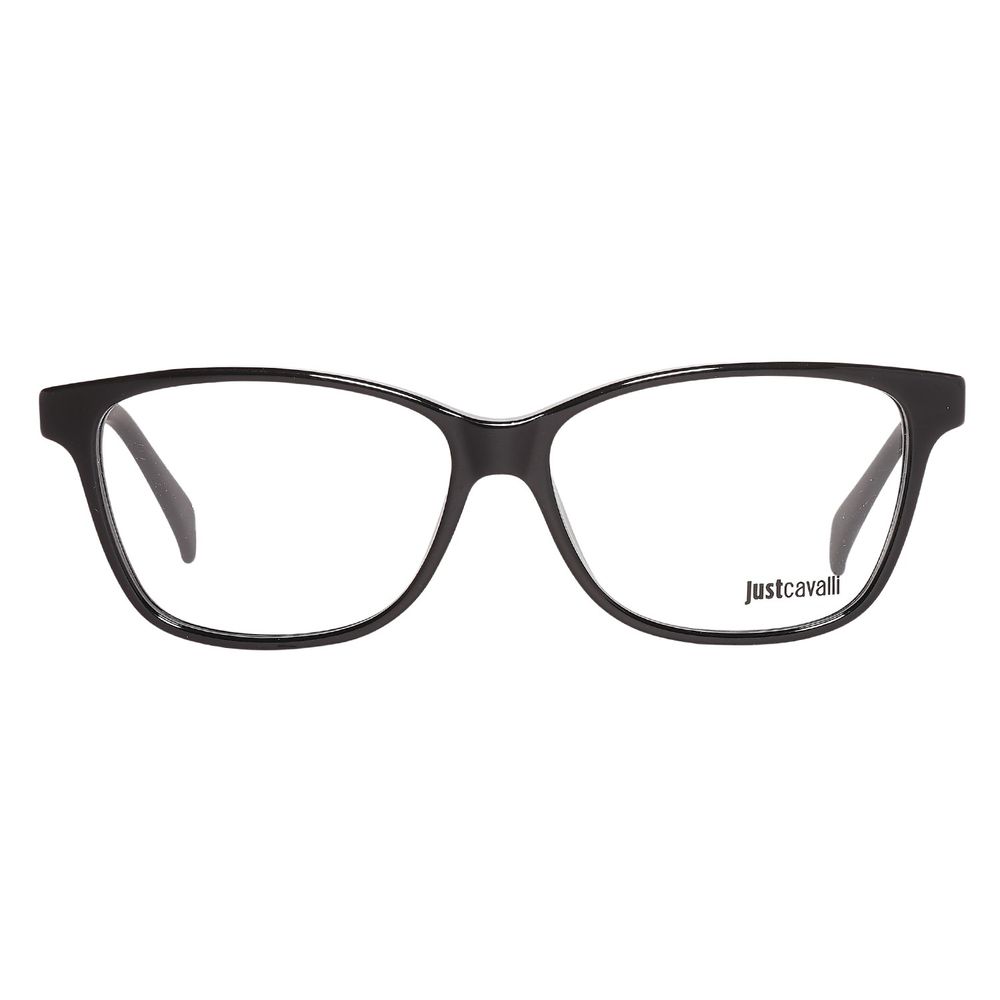 Just Cavalli Black Plastic Frames - Stylish Demo Lens Optical Eyewear