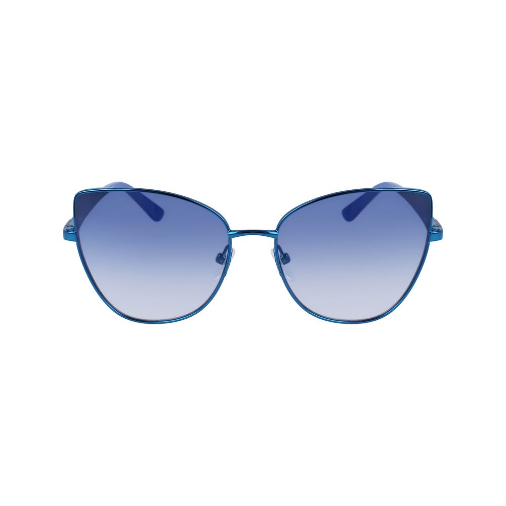 Karl Lagerfeld Women’s Sunglasses – Blue Metal Frame, Stylish Design