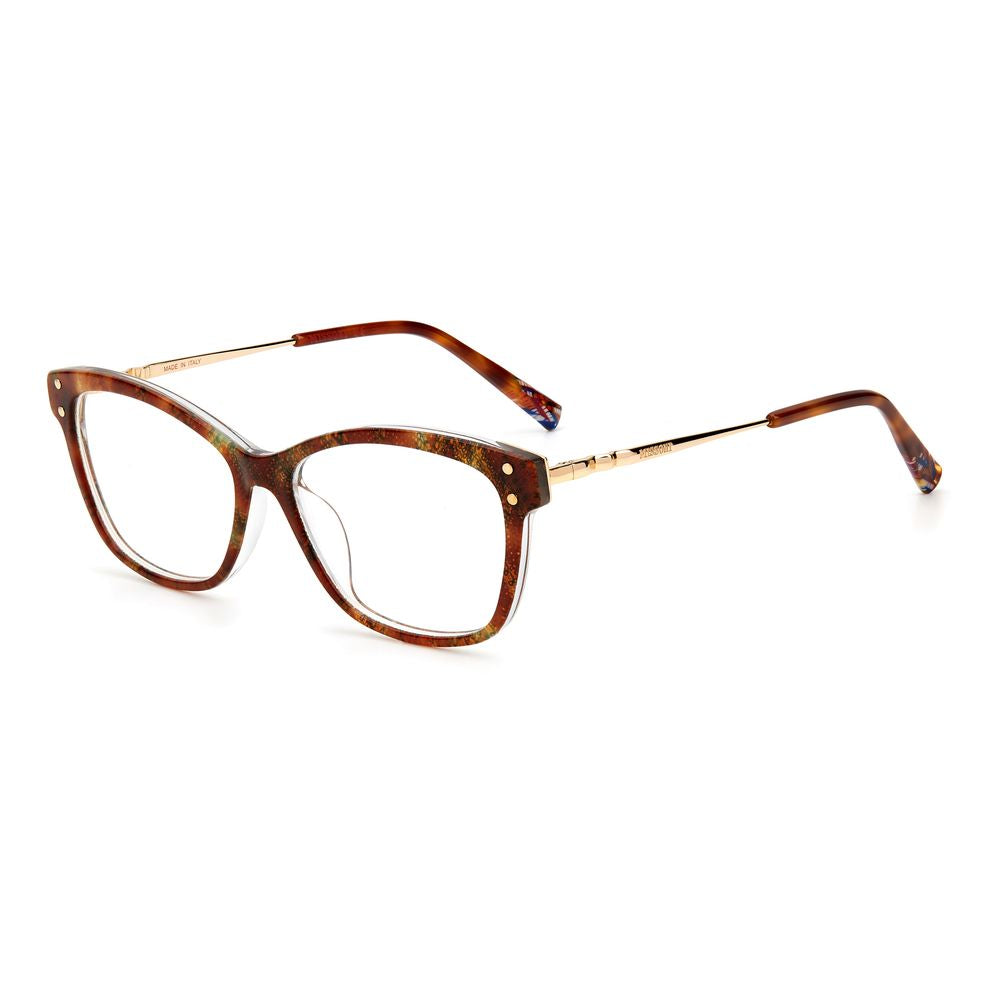 Missoni Acetate Bicolor Square Full-Rim Frame Optical Glasses