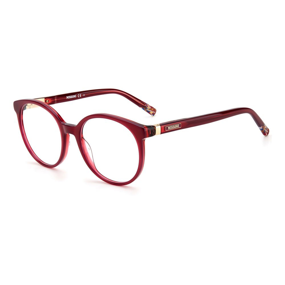 Missoni Red Acetate Frames: Bold Elegance in Eyewear