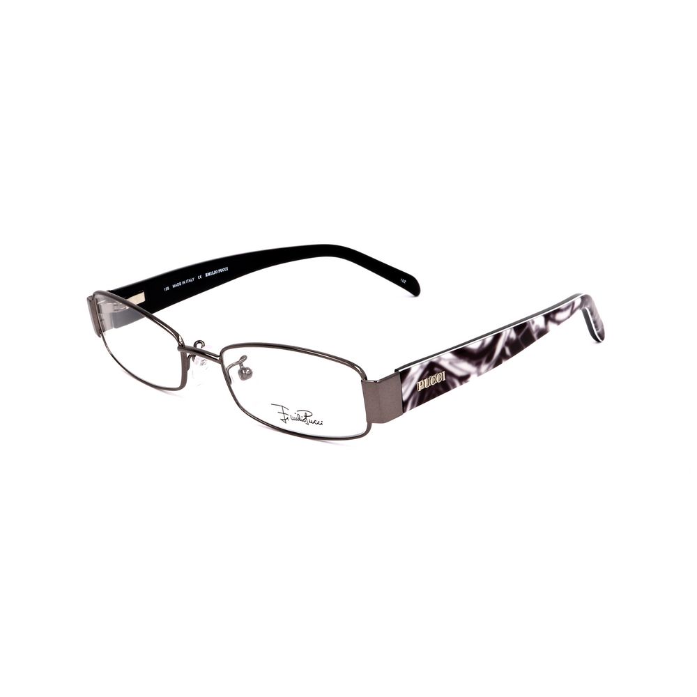 Emilio Pucci Ruthenium Gray Metal Optical Glasses – 50mm