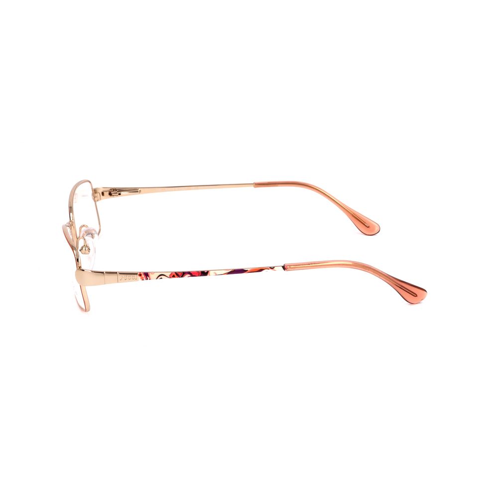 Emilio Pucci Gold and Pink Metal Optical Glasses – 51mm