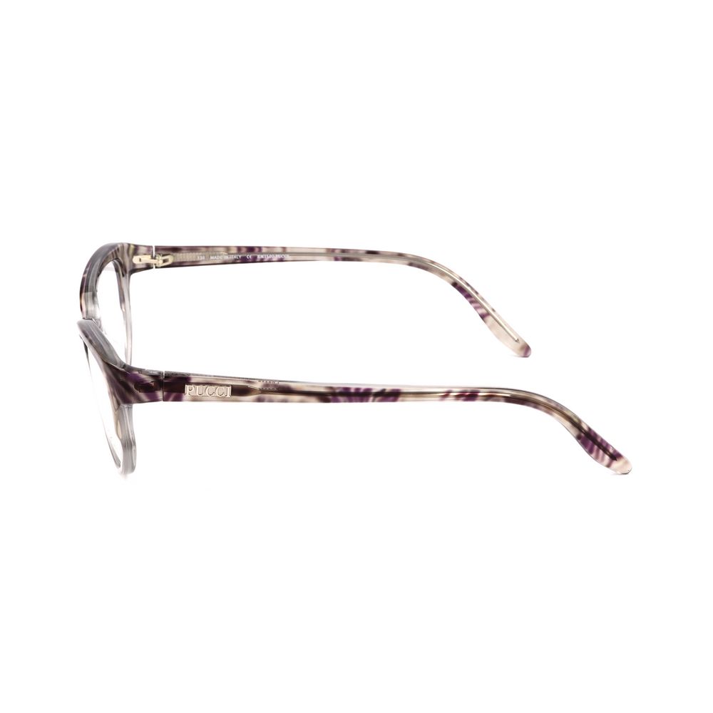 Emilio Pucci Zebra and Transparent Gray Plastic Frames – 51mm