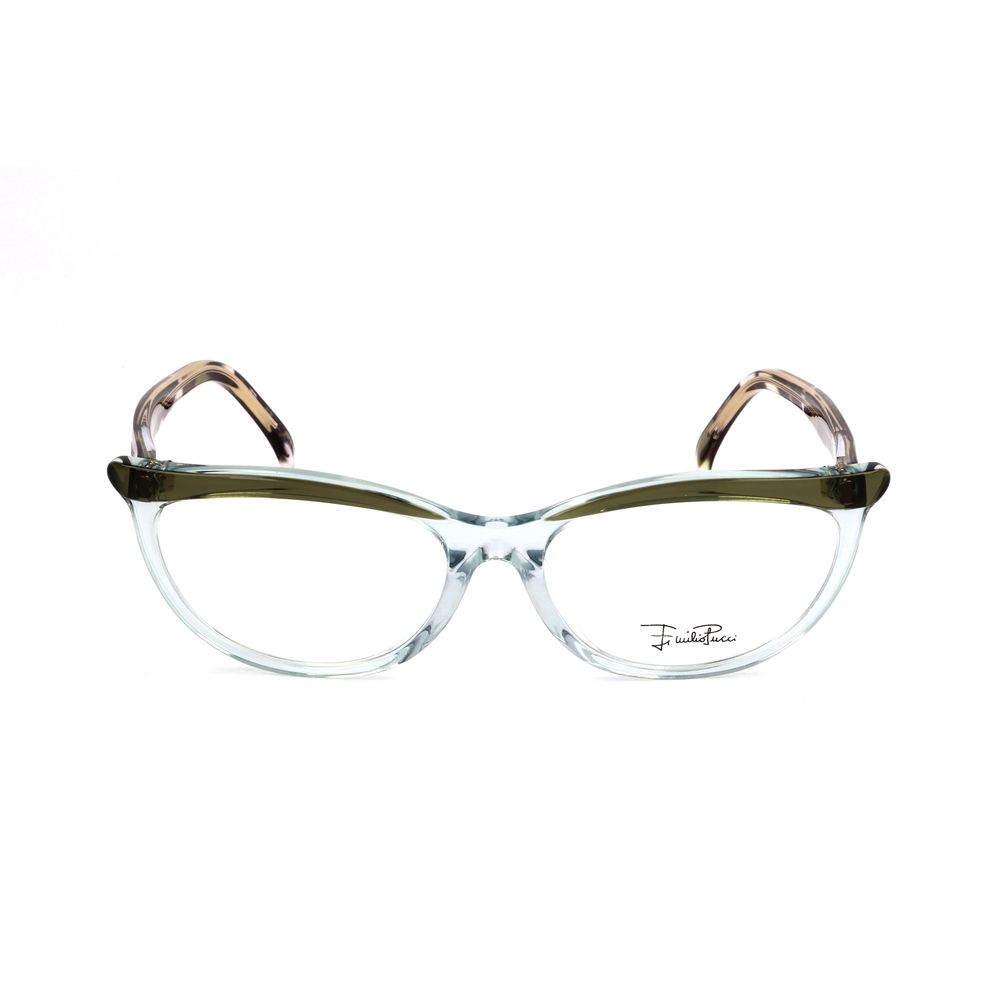 Emilio Pucci Aquamarine Green Plastic Optical Glasses – 52mm
