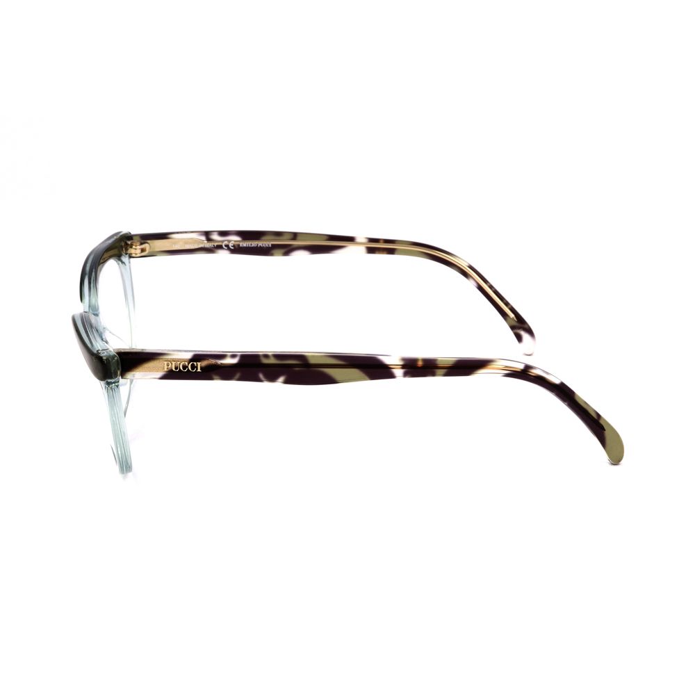 Emilio Pucci Aquamarine Green Plastic Optical Glasses – 52mm