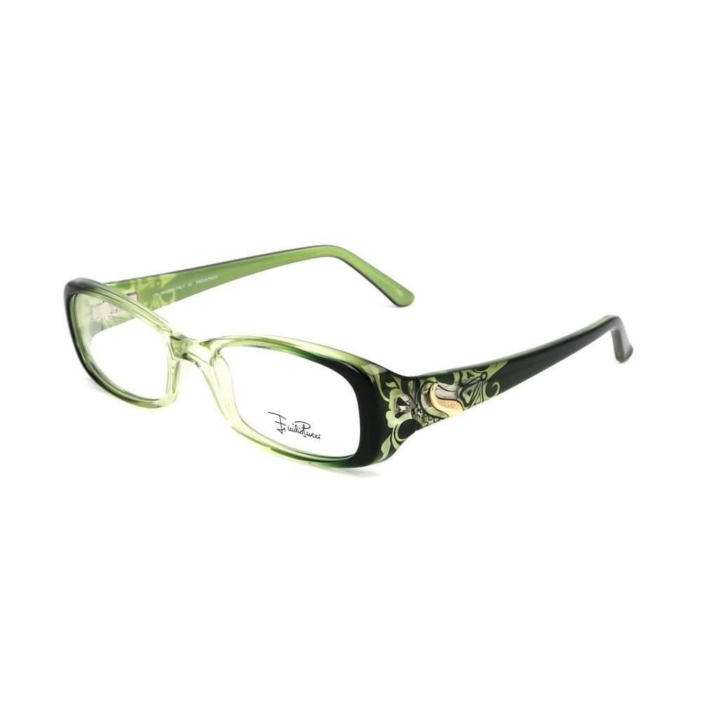 Emilio Pucci Gradient Green Plastic Optical Glasses – 51mm