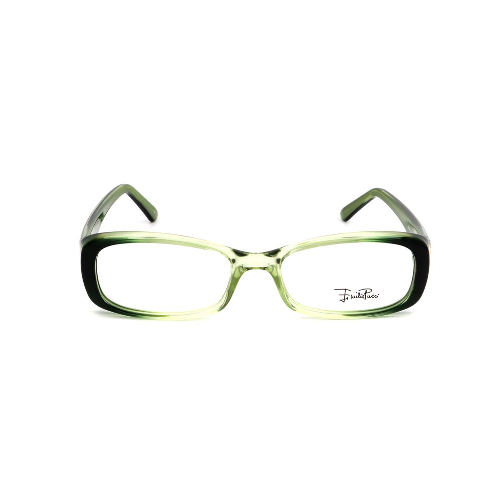 Emilio Pucci Gradient Green Plastic Optical Glasses – 51mm