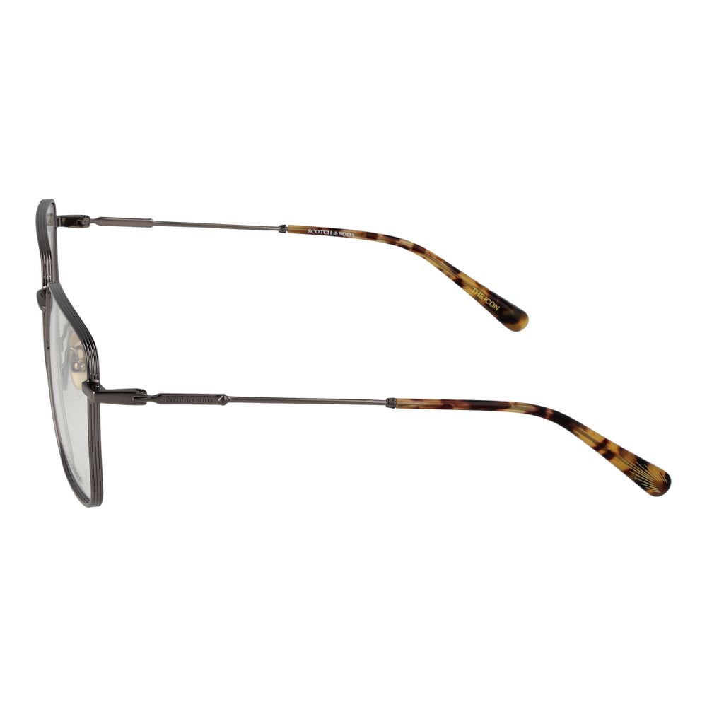 Scotch & Soda Men’s Optical Glasses – Gunmetal Square Frame, 55mm