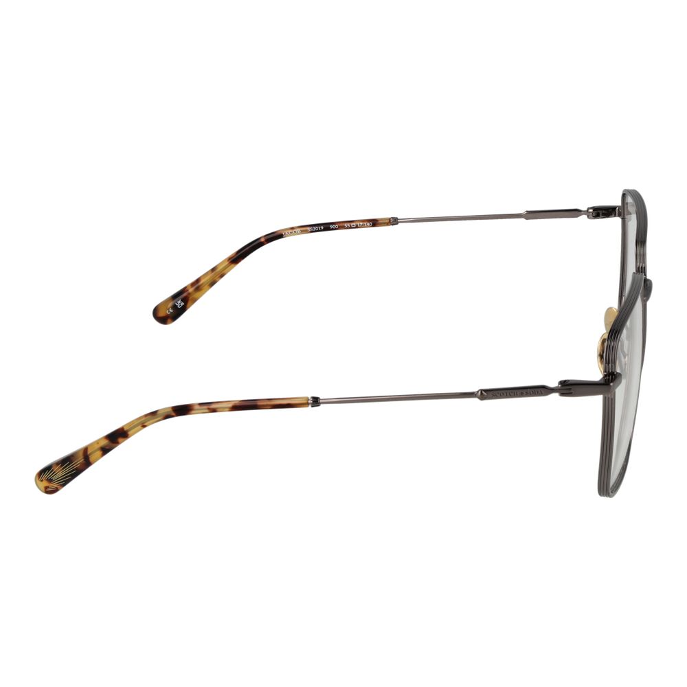 Scotch & Soda Men’s Optical Glasses – Gunmetal Square Frame, 55mm