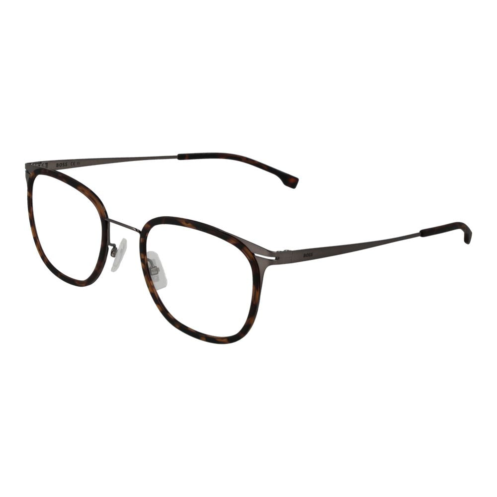 Hugo Boss Men's Optical Glasses – Brown Rectangle Frame, 53mm