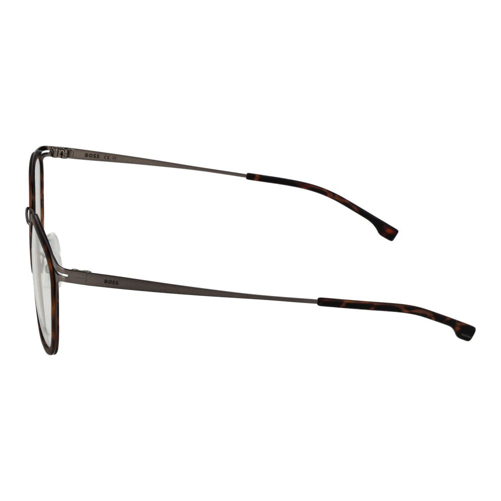 Hugo Boss Men's Optical Glasses – Brown Rectangle Frame, 53mm