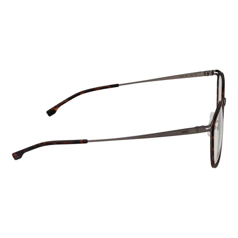 Hugo Boss Men's Optical Glasses – Brown Rectangle Frame, 53mm