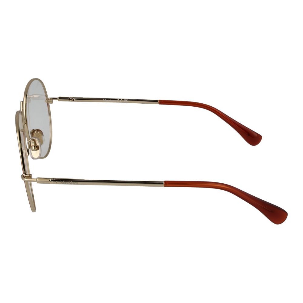 Max Mara Women’s Optical Glasses – Orange Round Frame, 57mm