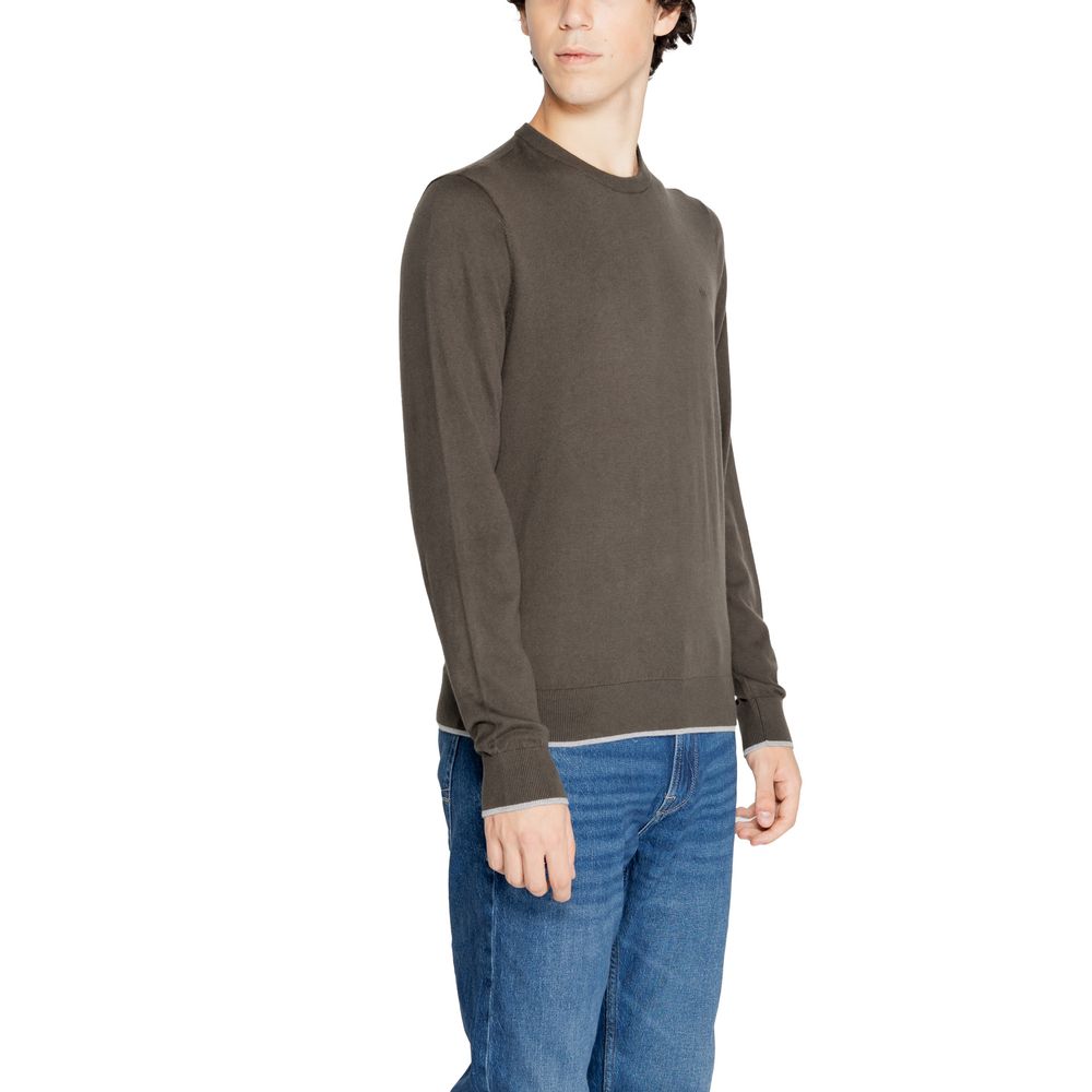 Armani Exchange Green Cotton Sweatshirt for Men