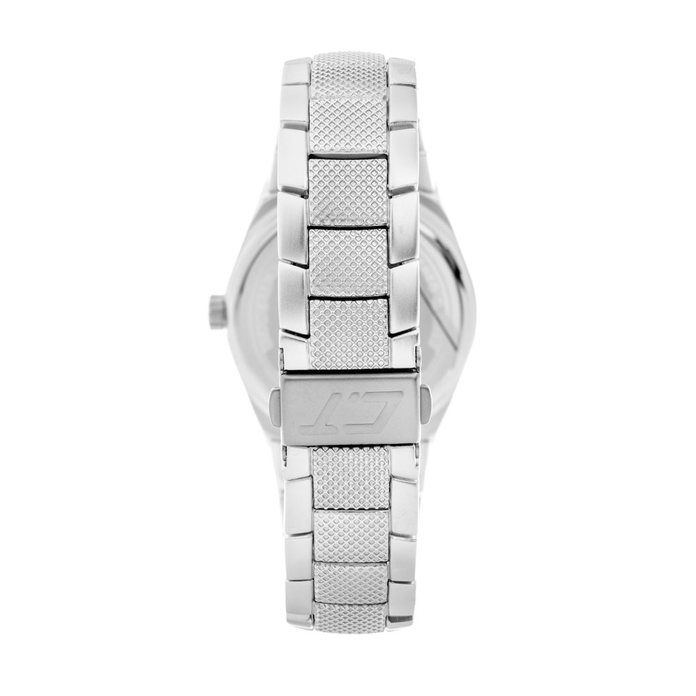 Chronotech Men's Watch, Silent Movement, Silver Steel Bracelet