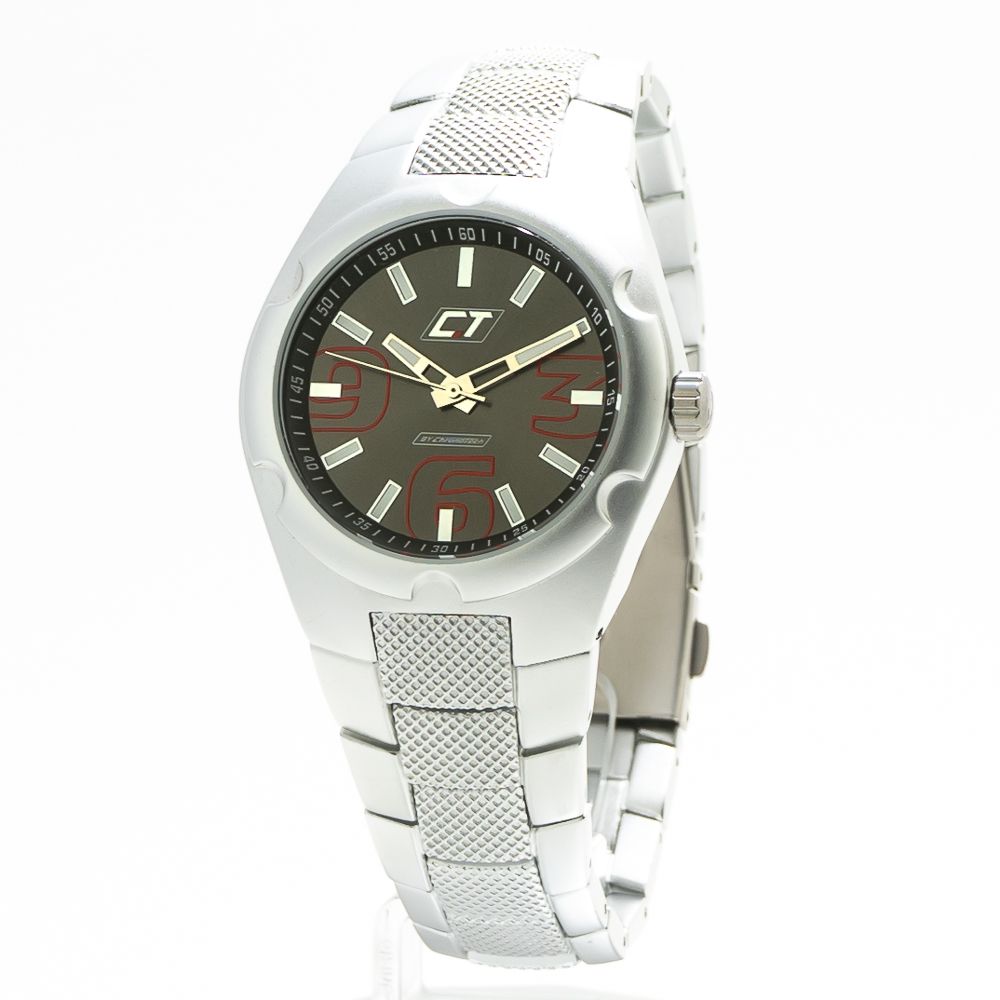 Chronotech Watch, Silent Movement, Grey Aluminium