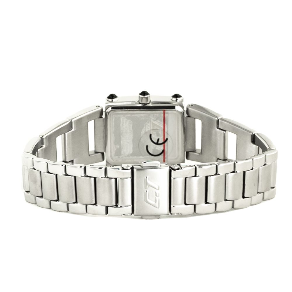 Chronotech Watch, Pendulum Movement, Silver Steel