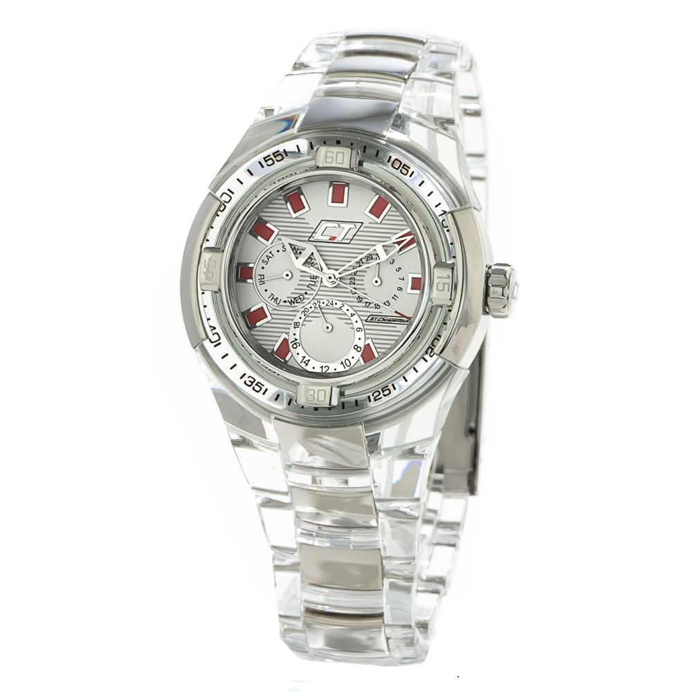 Chronotech Unisex Watch, Transparent Design, Polycarbonate Strap