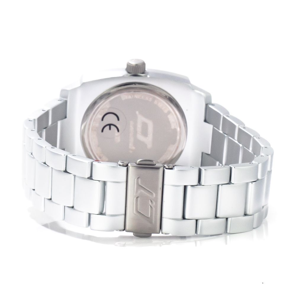 Chronotech Unisex Watch, Sleek Analog Dial, Silver Aluminum Bracelet