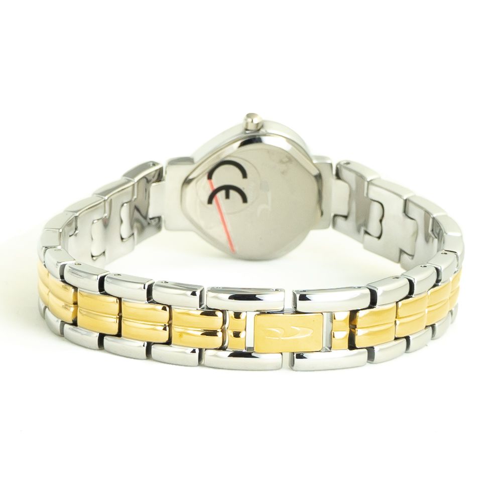 Chronotech Women’s Watch, Pink Dial, Silver Steel Bracelet