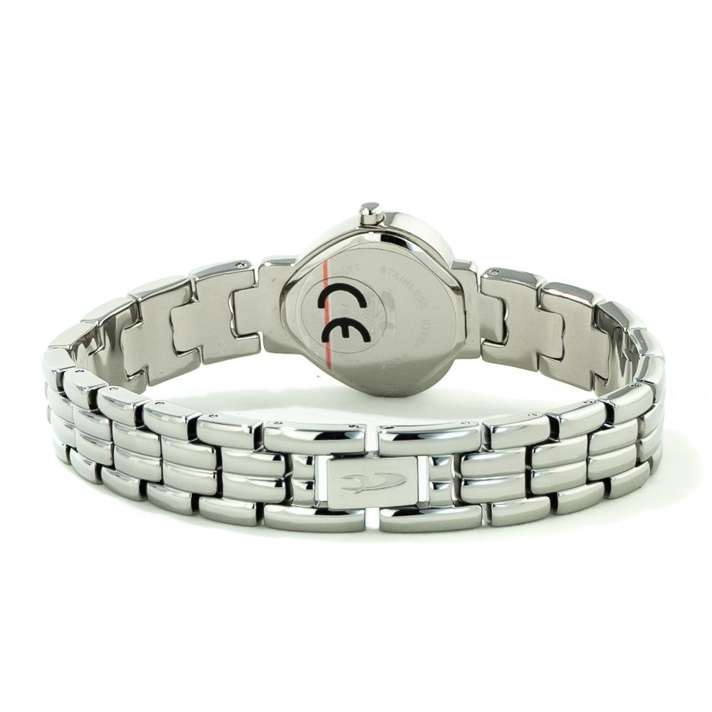 Chronotech Watch, Mirror Effect, Silver Steel Bracelet