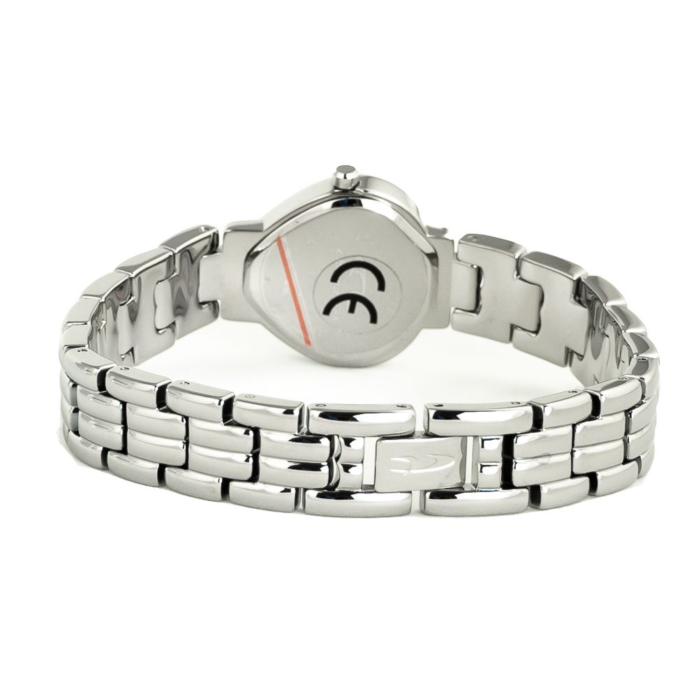 Chronotech Watch, Blue Dial, Silver Steel Bracelet