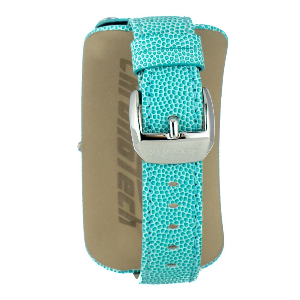 Chronotech Unisex Watch, Bold Blue Dial, Blue Leather Strap